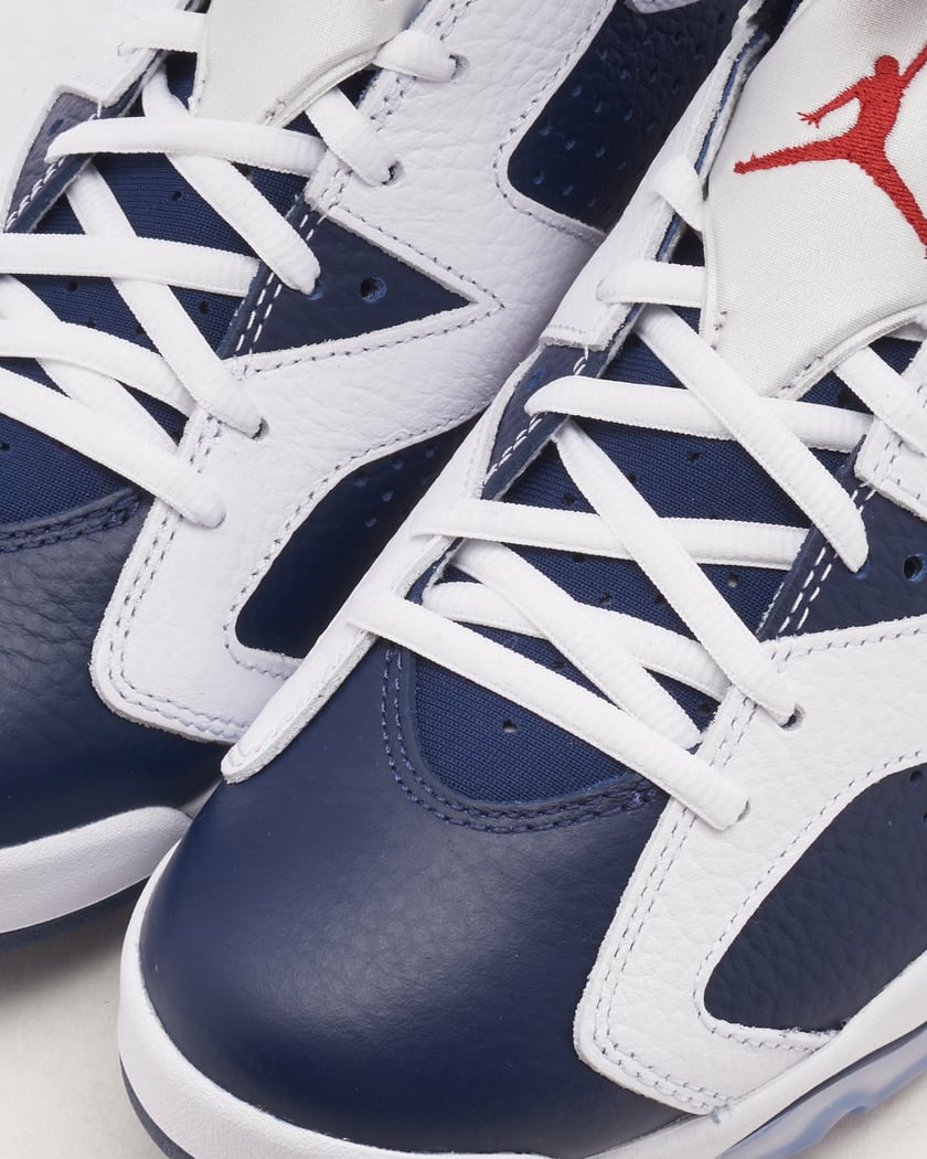 Jordan 6 white blue top