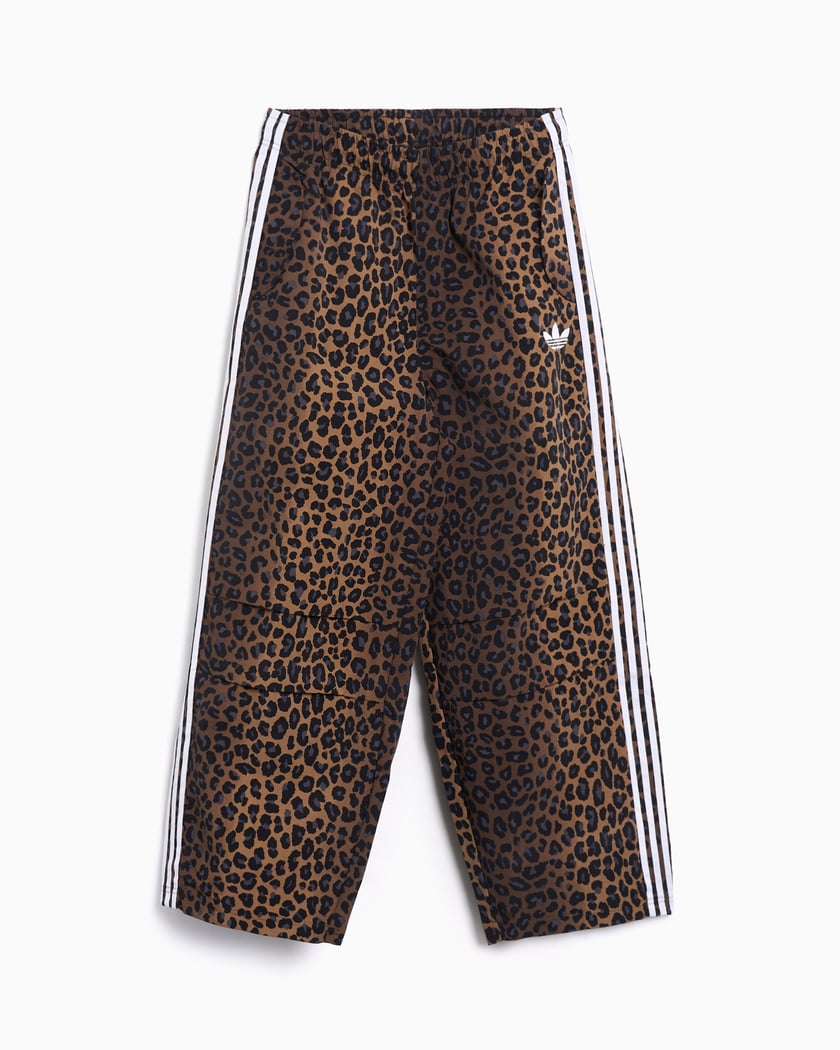 adidas Originals Graphic Leopard Relaxed Unisex Baggy Pants Brown
