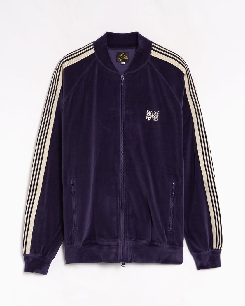 Needles Lettered Graphic Relaxed Men's Varsity Jacket Black RW170