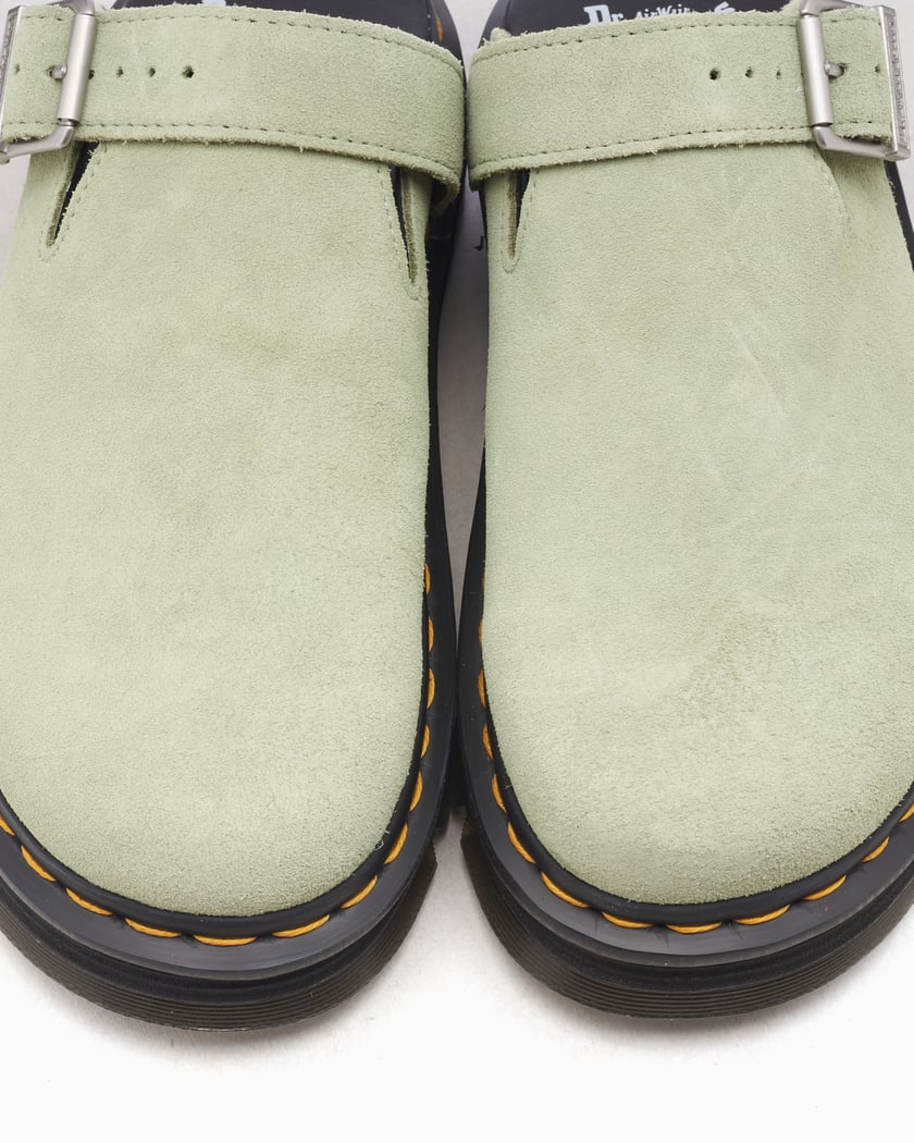 Dr. Martens Zebzag Mule Suede Green 31937300 | FOOTDISTRICT