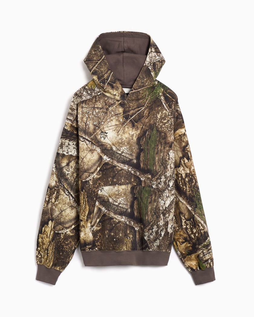 Jordan Brooklyn Realtree Camo Print Relaxed Men's Hoodie Brown