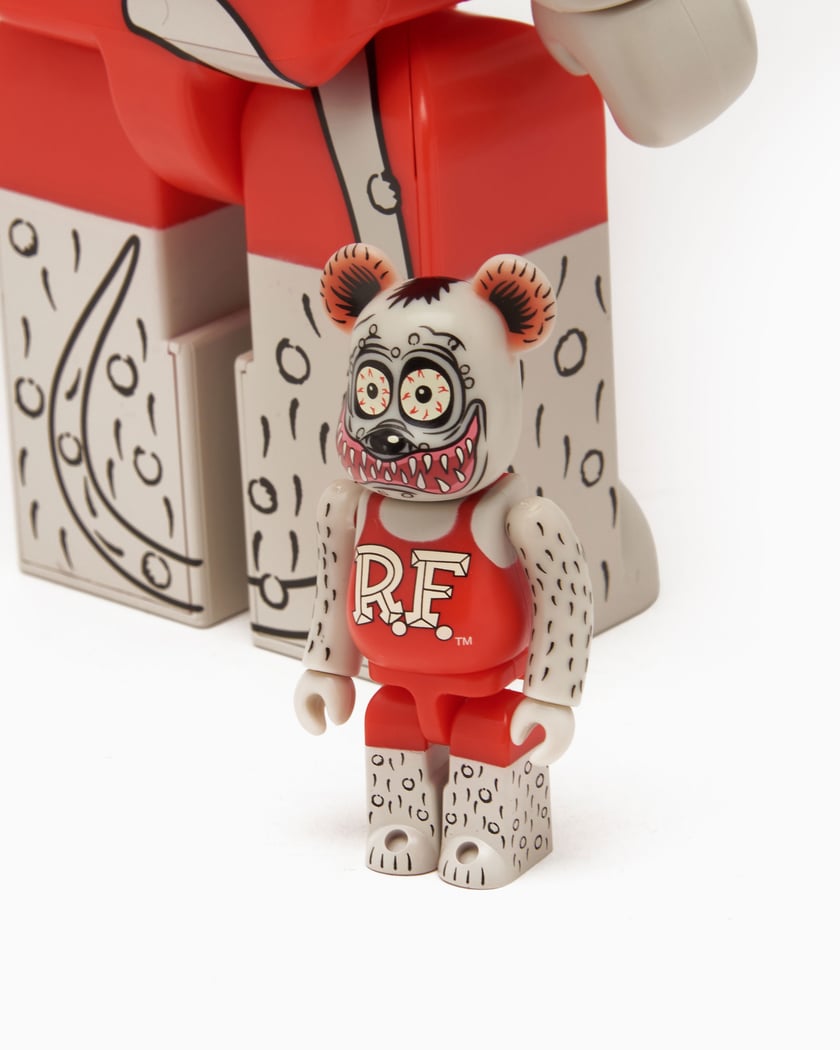 Medicom Toy Be@rbrick Rat Fink 100%+400% Gray F2314RATG-ASS-GRAY