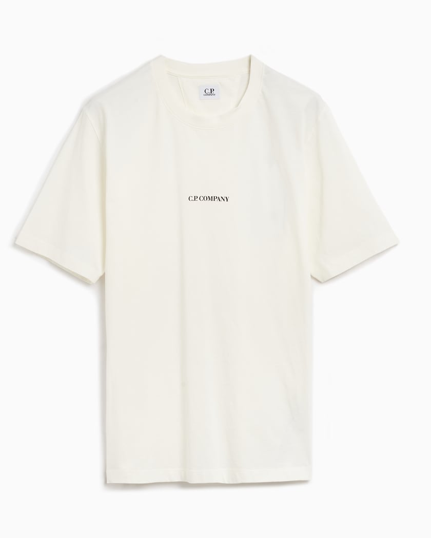 CP Company 30 1 Logo Men s T Shirt White 17CMTS064A006586W 103 FOOTDISTRICT