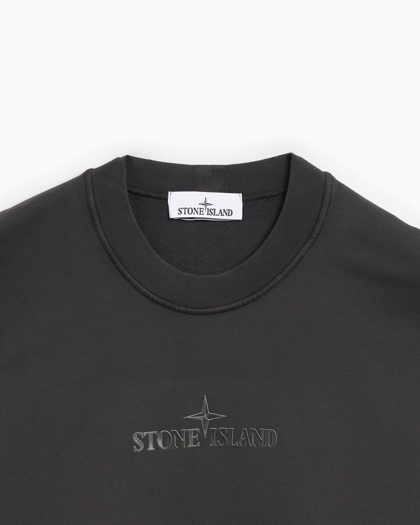 Stone Island Logo Men's Sweatshirt Men's Sweatshirt Gray