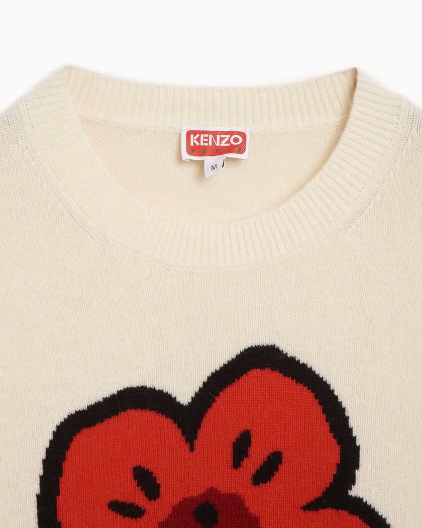 Kenzo Boke Flower Men's Sweater White FE65PU4873LD-02
