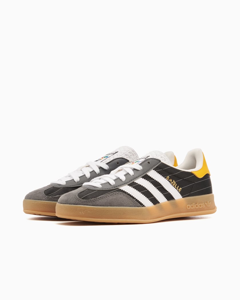 adidas Originals Gazelle Indoor Olympic Pack Black Schwarz IF9642 FOOTDISTRICT