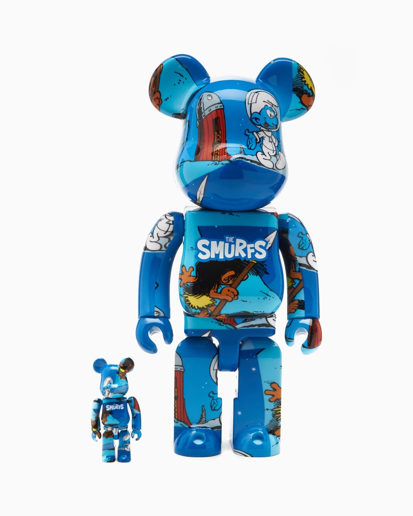 Medicom Toy Be@rbrick The Smurfs The Astrosmurf 100%+400% Blue ...