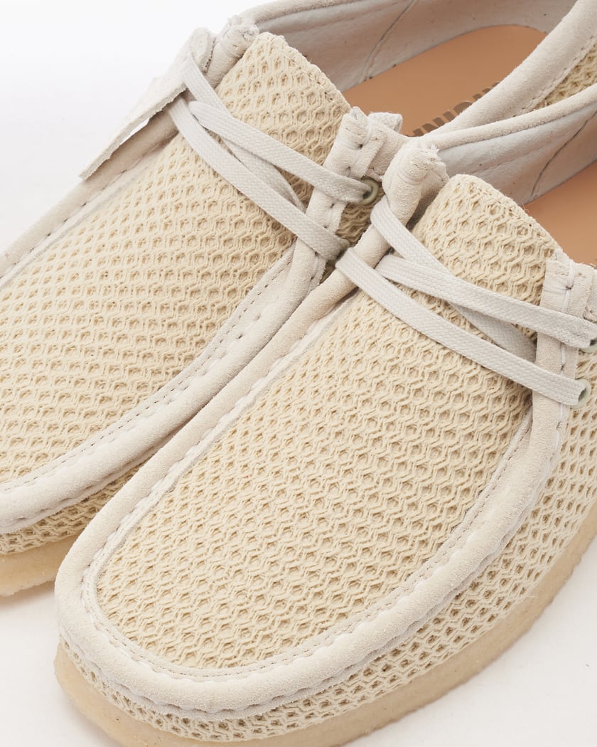 All white clarks wallabees on sale