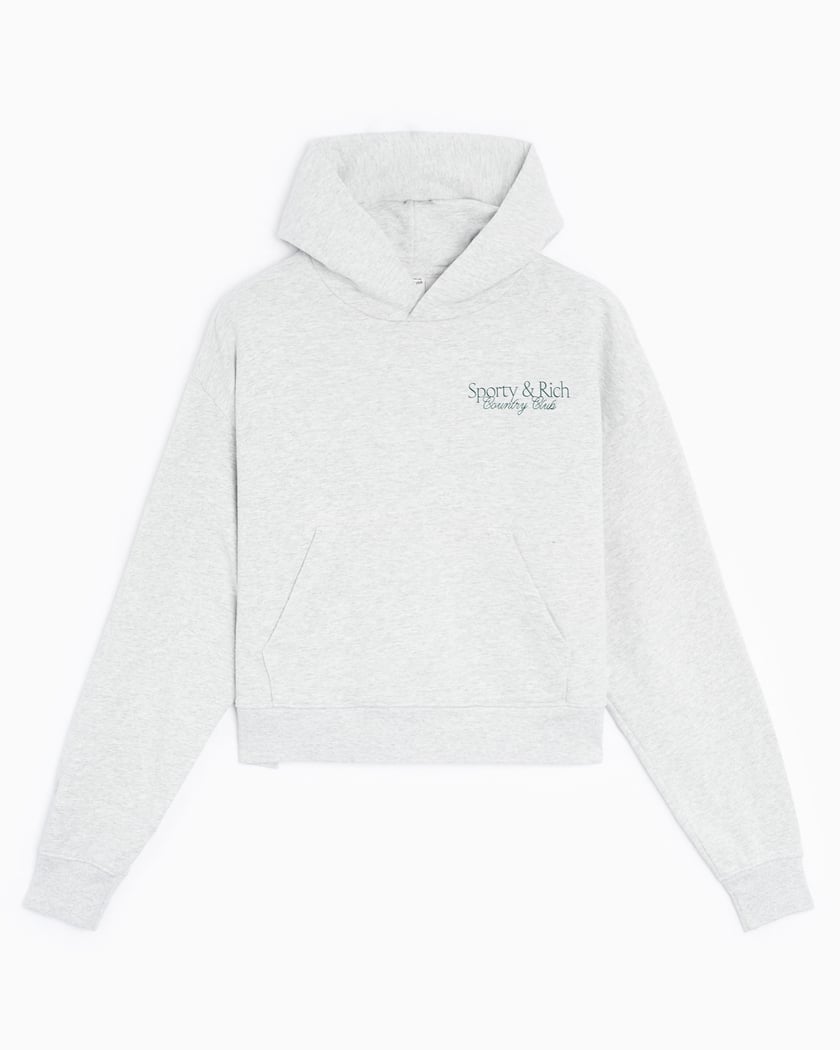 商品画像：Sporty & Rich Gray 'Health & Wellness Club' Hoodie Sporty & Rich 4