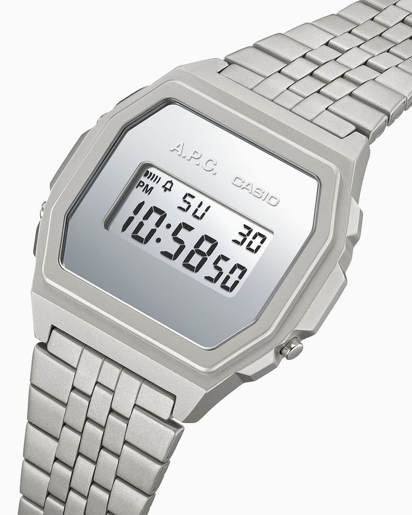 Silver casio watch new arrivals