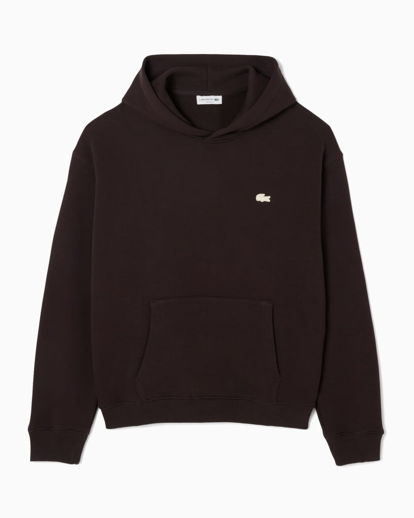 Lacoste Graphic Oversize Men's Hoodie Brown SH0518-00-3LA