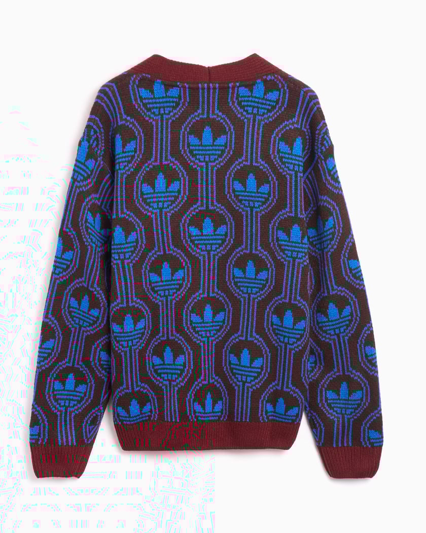 adidas Originals Men s Knit Cardigan Burgundy JN5960 FOOTDISTRICT