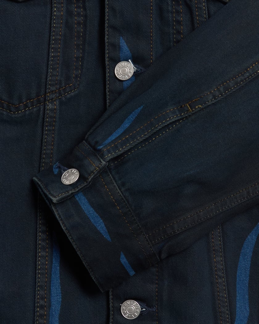 EVISU Ht, Daicock Women's Overdye Denim Jacket Black