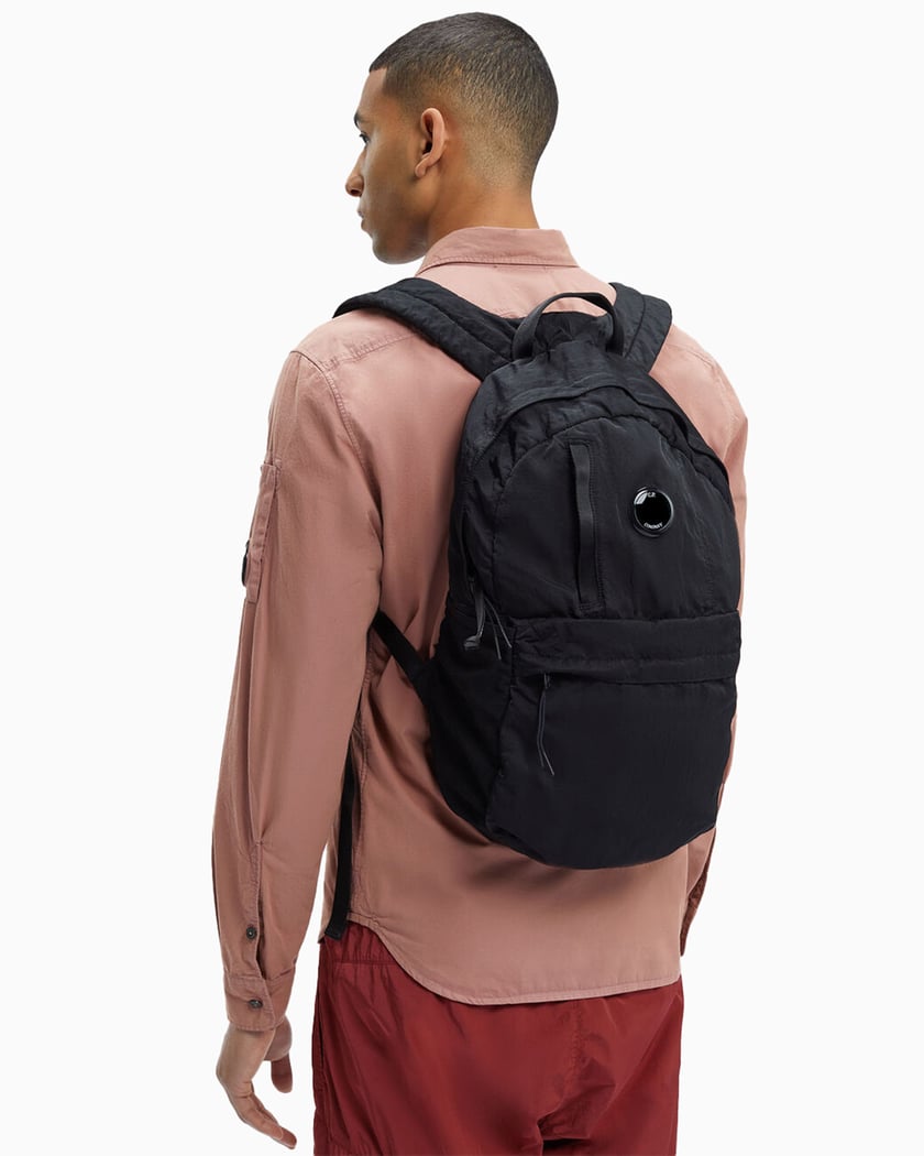C.P. Company Unisex Nylon B Lens Backpack Black 15CMAC145A005269G