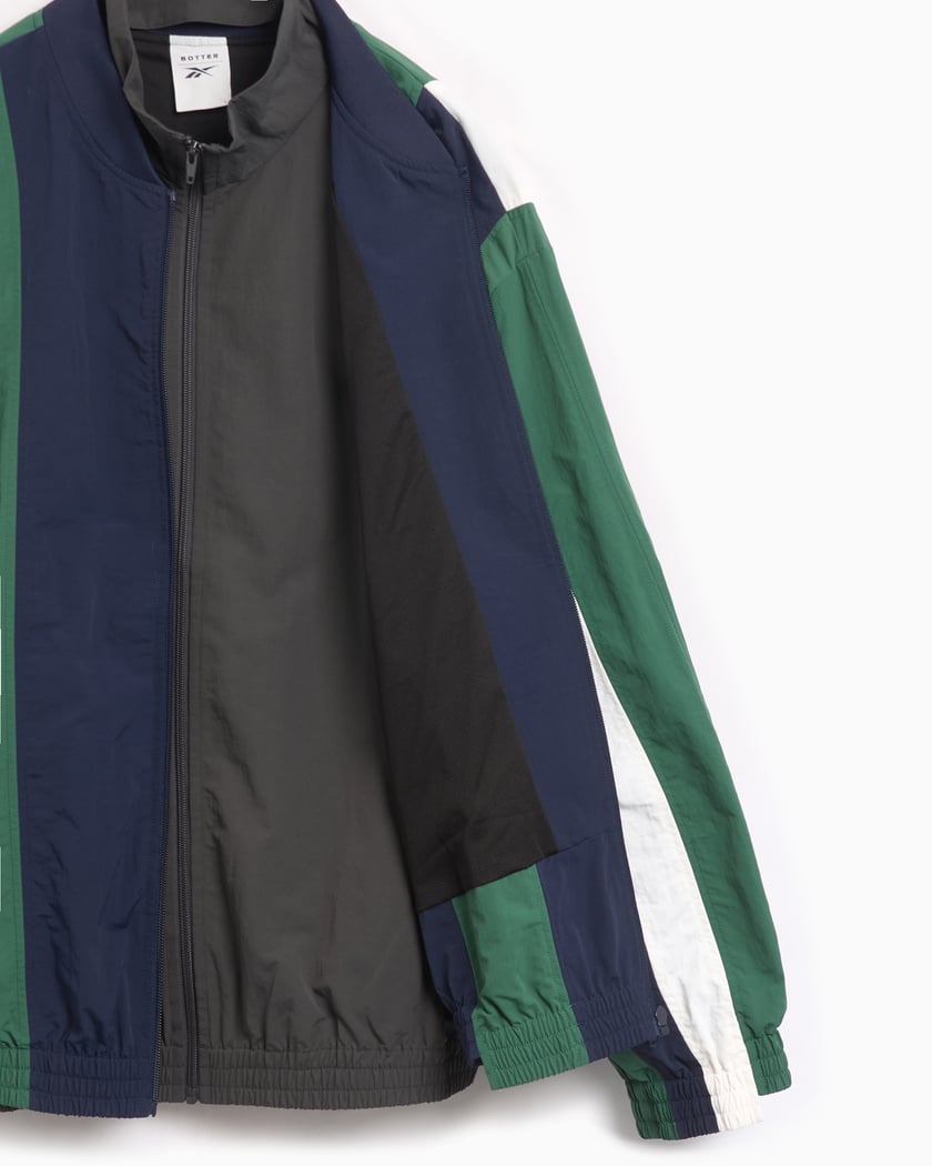 Reebok x Botter Men s Paneled Track Jacket Green RMBD00MC99FAB0014652 FOOTDISTRICT