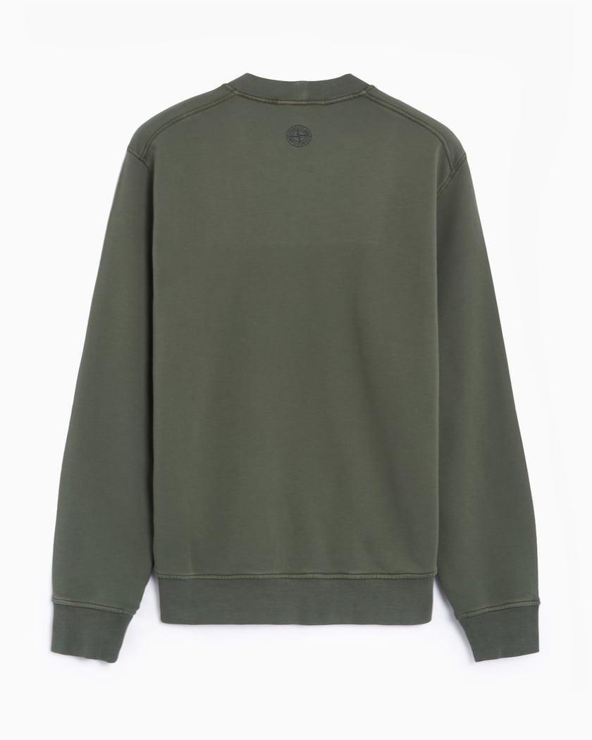 Stone Island Logo Men s Sweatshirt Green 811566182 V0059 FOOTDISTRICT