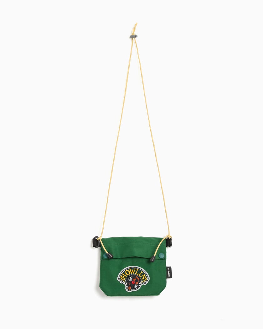 Howlin' Music Note Waterproof Crossbody Bag Unisex Bag Green