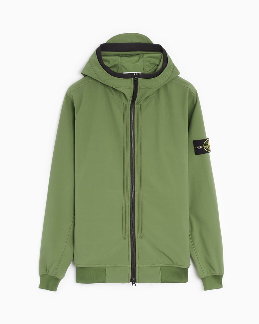 Stone island soft shell r green discount