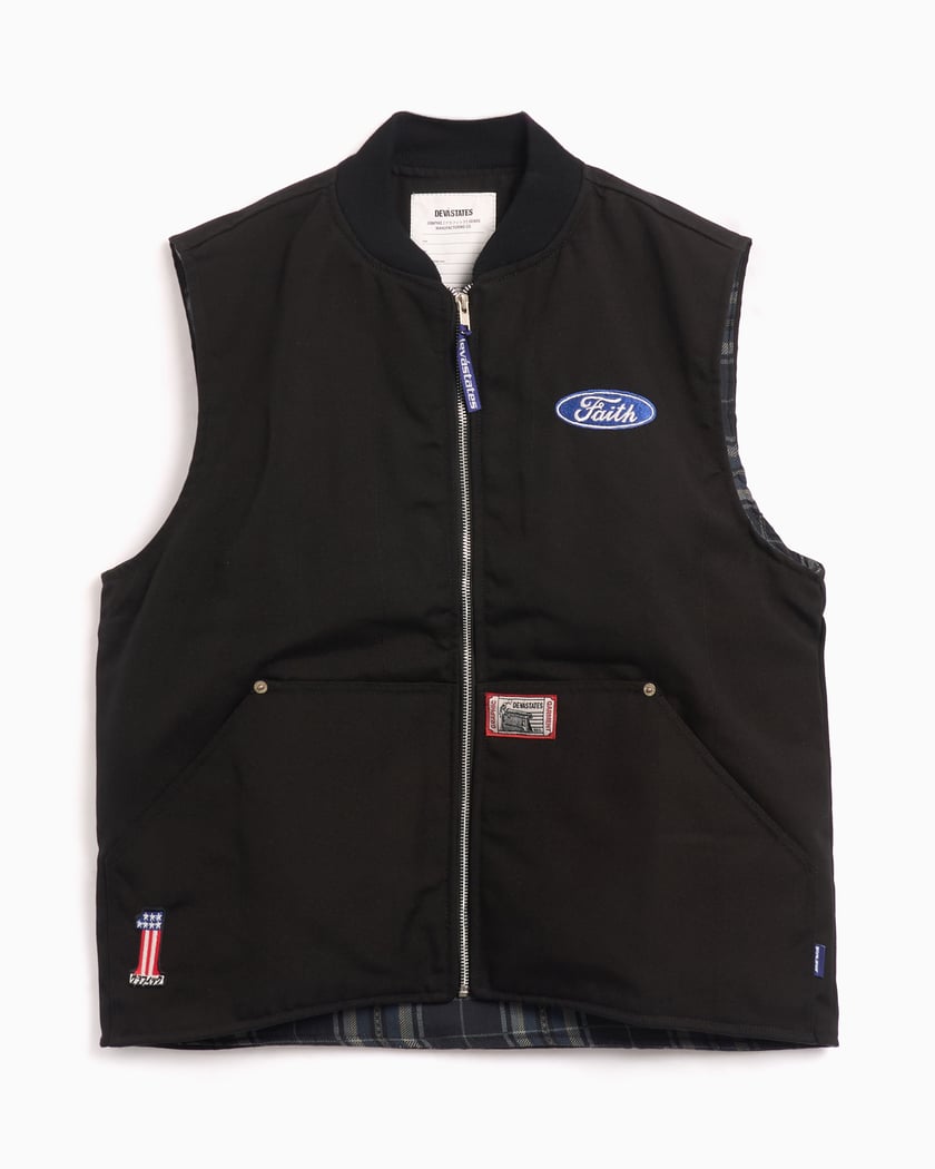 Mens black work vest on sale