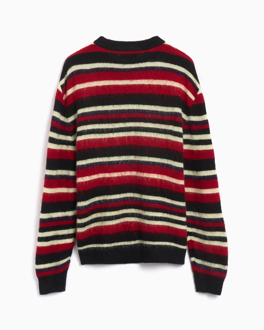 Red and black striped jumper mens 2025