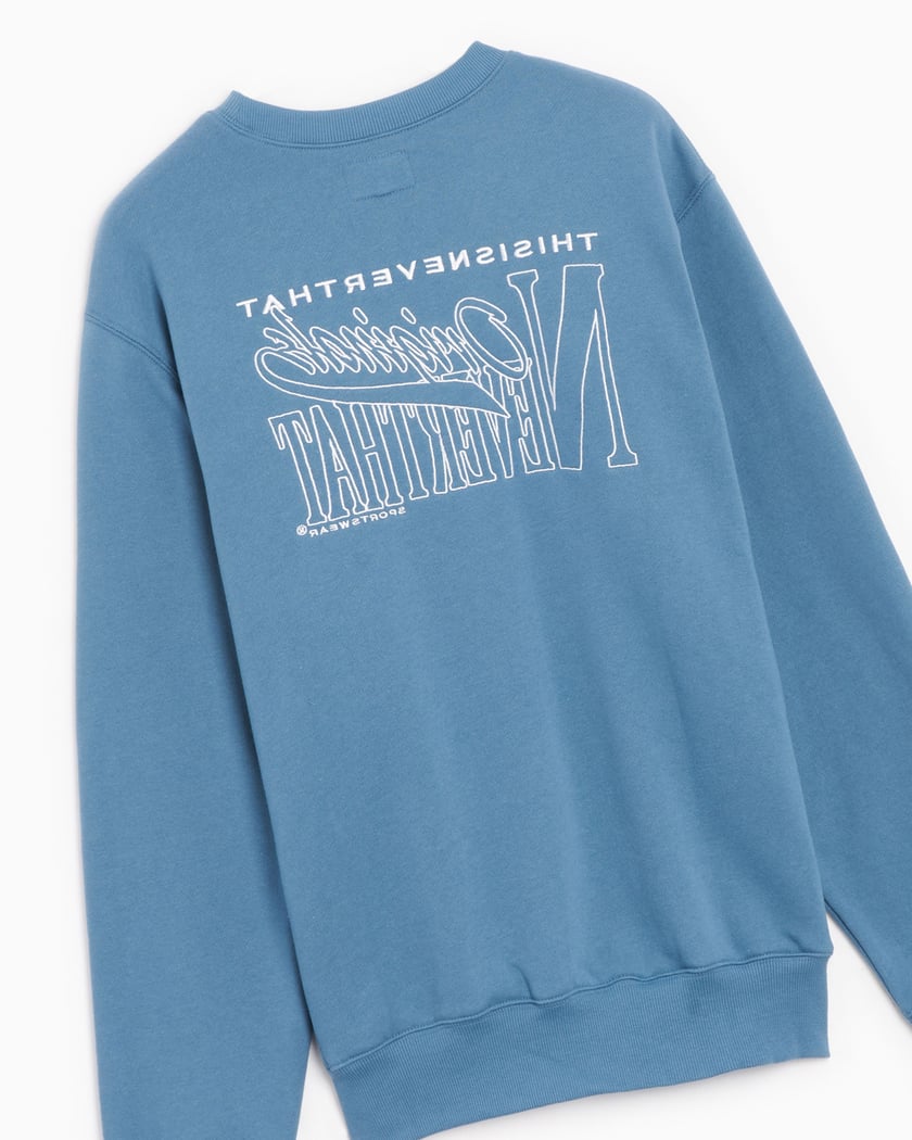 【THISISNEVERTHAT】Inside Out Raglan Crewneck Blue Inside Out Raglan Crewneck - thisisneverthat®