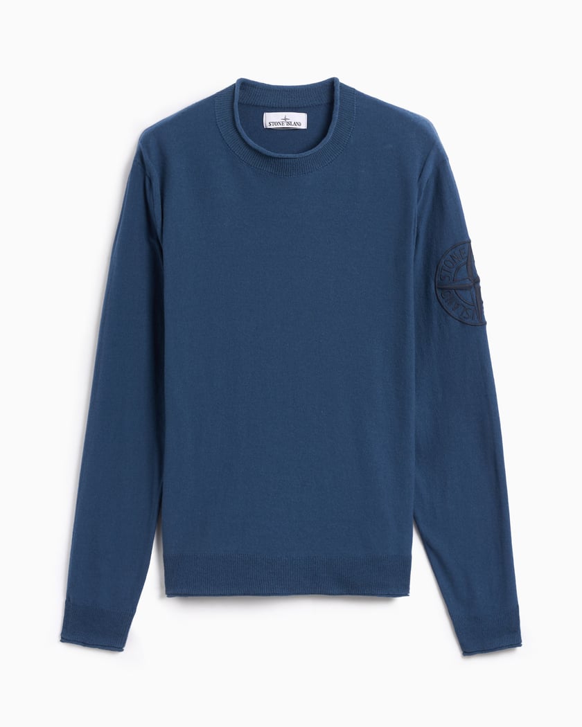Stone Island Men s Knit Sweater Blue 8015523B9 V0024 FOOTDISTRICT