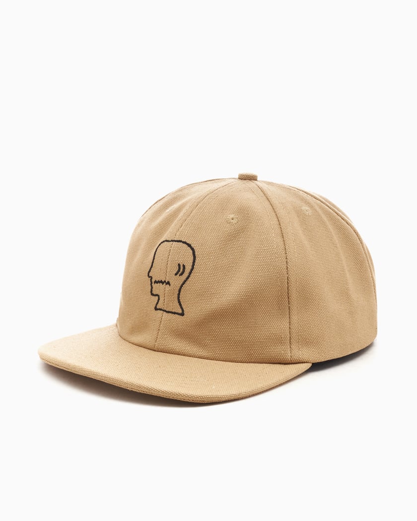 Brain Dead Unisex Washed Twill Logohead Cap Beige F24H01003922 OCHRE FOOTDISTRICT