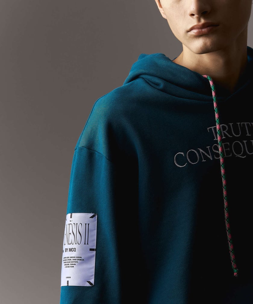 MCQ Genesis II Regular Men s Hoodie Green 624726RPT72 Buy Online