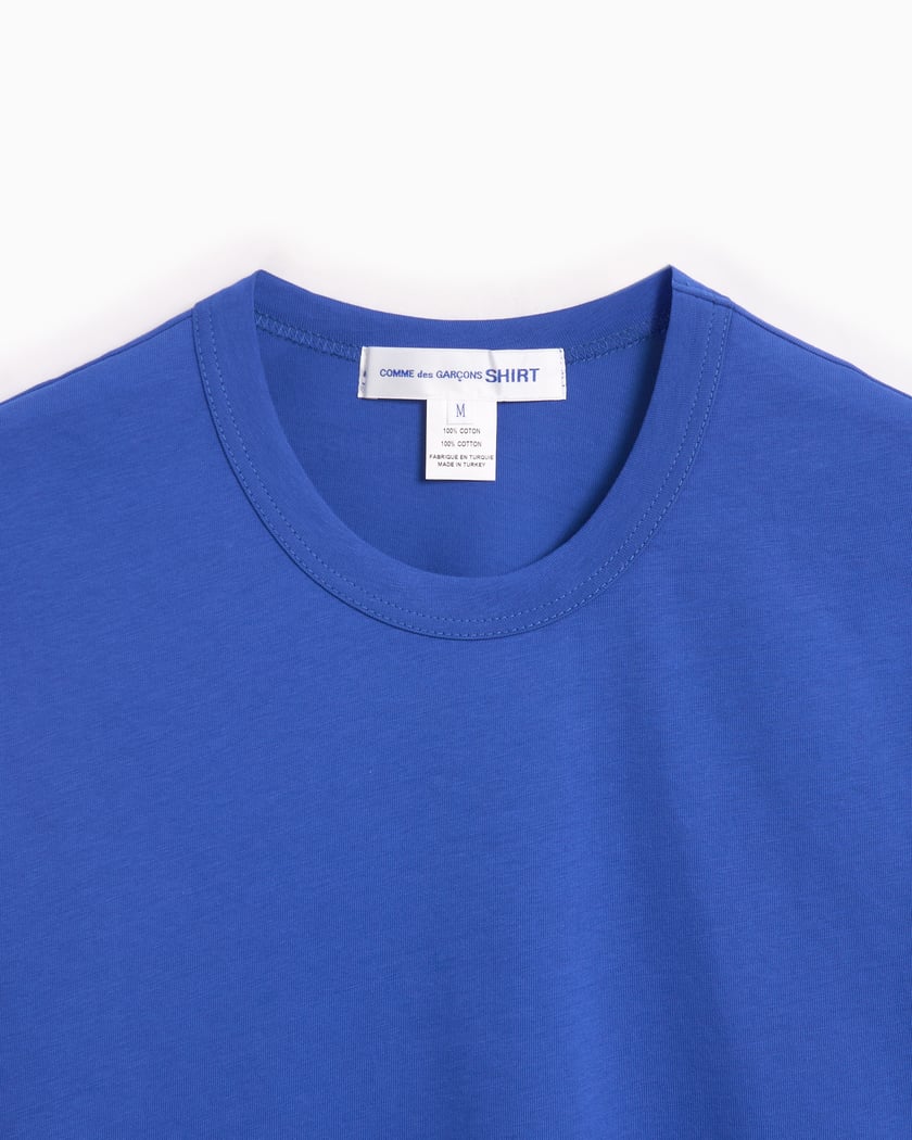 Comme des garcons t shirt mens blue top