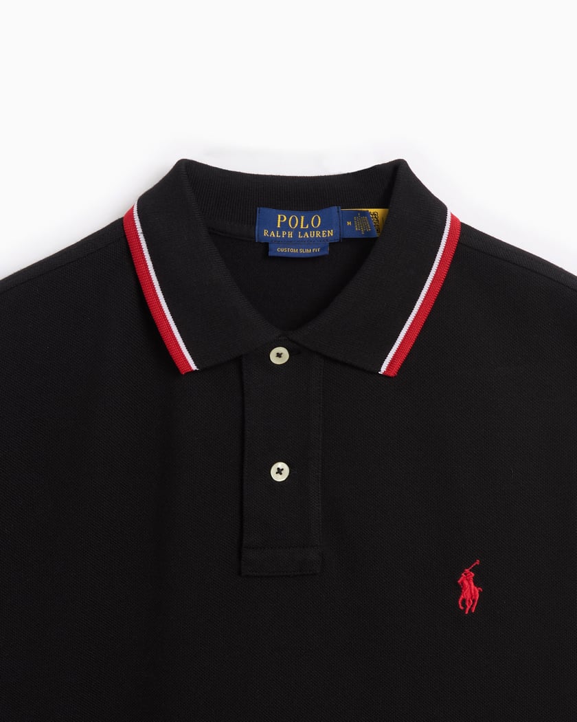 Polo Ralph Lauren Men s Slim Fit Polo Schwarz 710842621001 FOOTDISTRICT