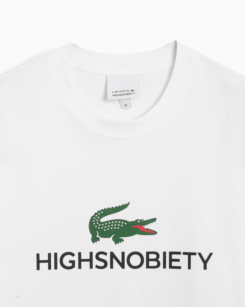 Lacoste x Highsnobiety Unisex Oversized Heavy Jersey T-Shirt White  TH9420-00-001