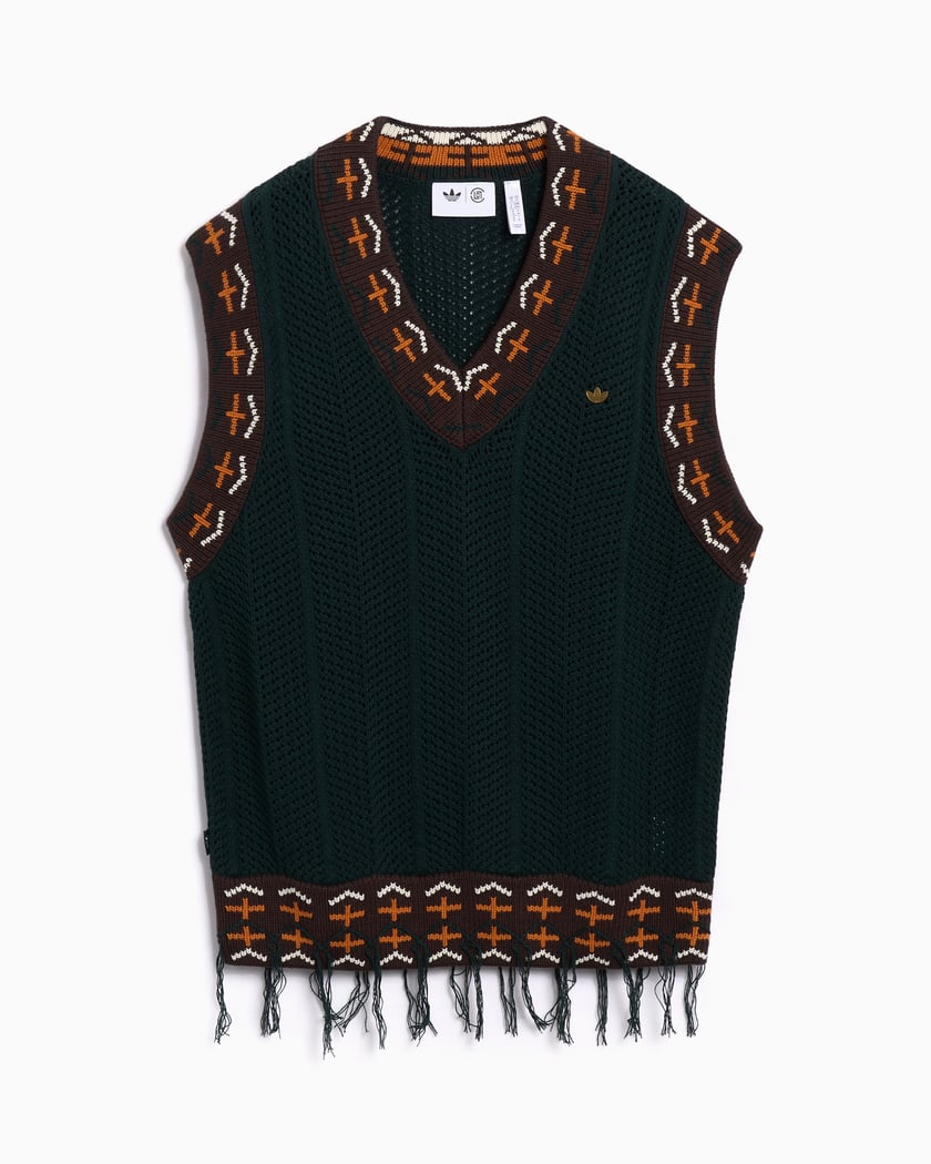 公式【1JINN STUDIO】Printed Knit Vest GRAPHIC PRINT KNIT VEST © OTIS KWAME KYE QUAICOE - Emerald