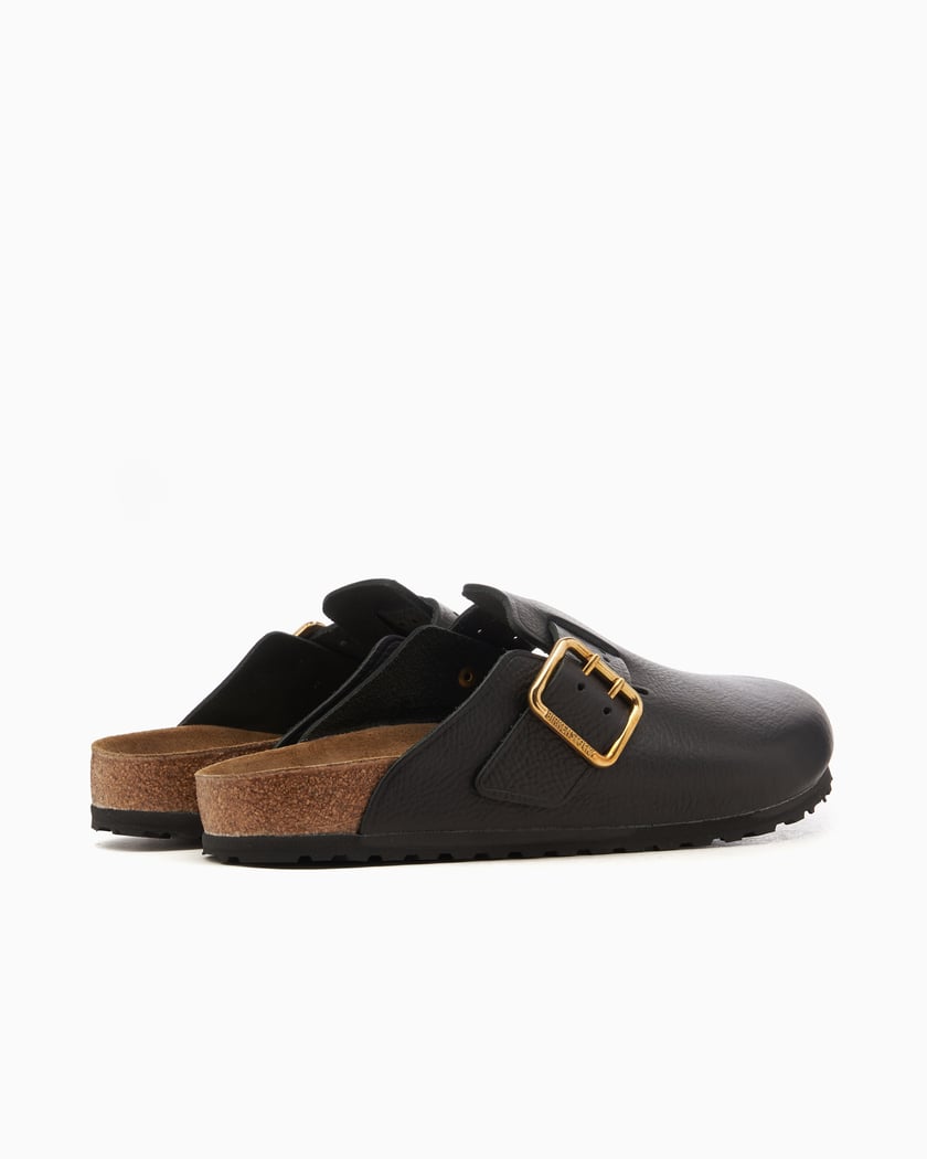 BIRKENSTOCK Boston Bold Natural Leather Regular Negro
