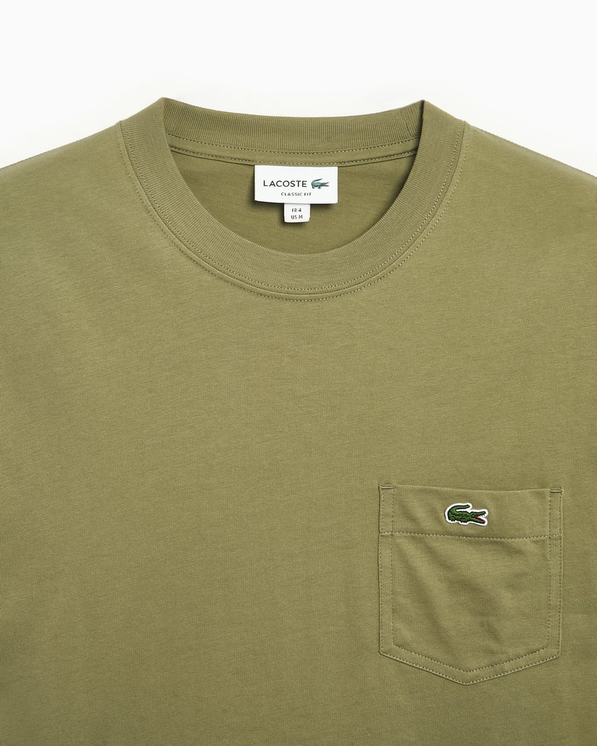 Lacoste olive green t shirt best sale