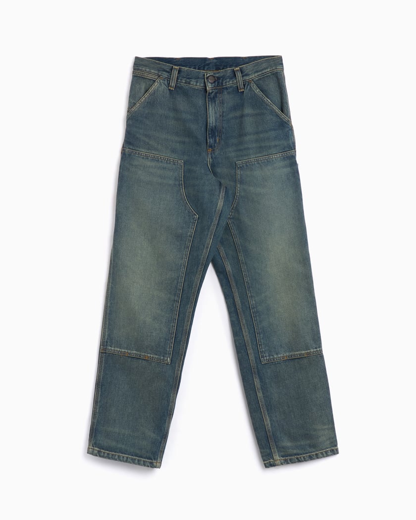 Carhartt WIP Double Knee Unisex Pants Blue I032699-014Q