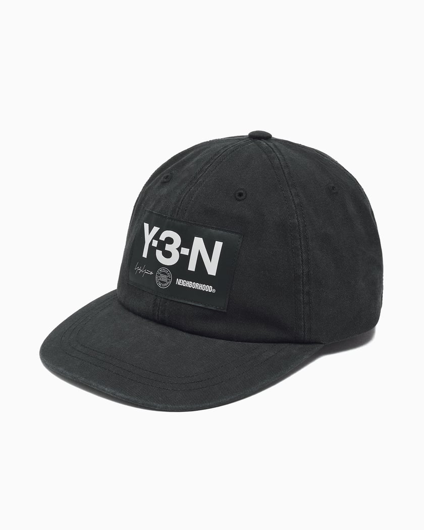 Y-3×NEIGHBORHOOD CAP/ボックスロゴ キャップ Y-3 x Neighborhood logo-patch Baseball Cap | Black | FARFETCH