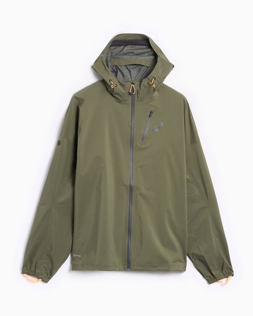 ウェア Fuji ASICS Fujitrail Elite Men's Rain Jacket Green 2011D265-301