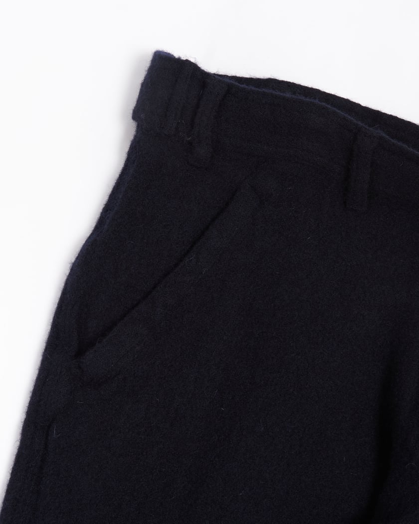 COMME des GARCONS HOMME コムデギャルソンオム AD1996 ウールギャバ 側章 1タッククロップドパンツ HP-04003S  S スラックス サイドライン｜Yahoo!フリマ（旧PayPayフリマ）