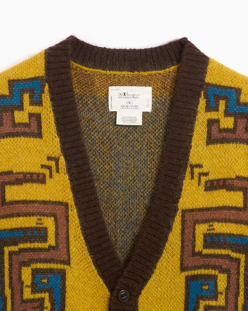 【国産】 Men's Baque Angelo x Champion Cardigan GP204454-XAM4V Yellow トップス