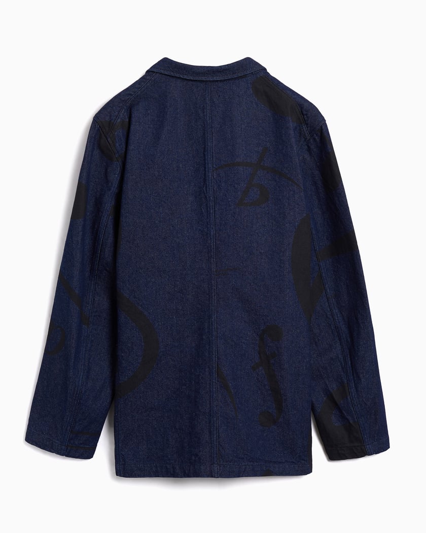 Engineered Garments Bedford Music Note Graphic Men's Denim Jacket