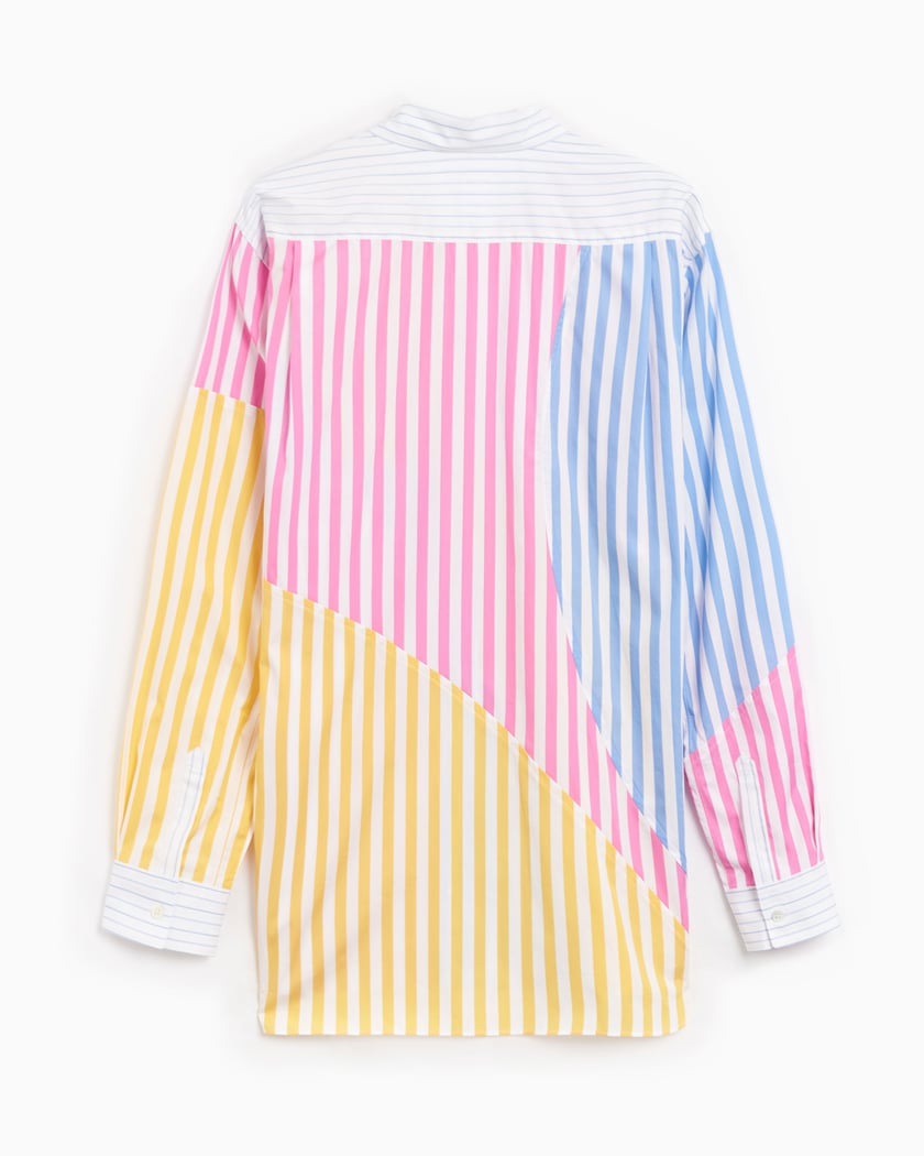 Comme Des Garçons Men's Shirt Blue, Multi, Pink, Yellow FM
