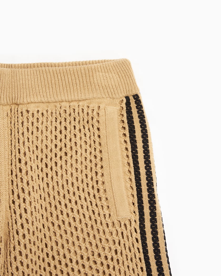adidas Originals x CLOT By Edison Chen Unisex Crochet Shorts Beige JD7114 |  FOOTDISTRICT