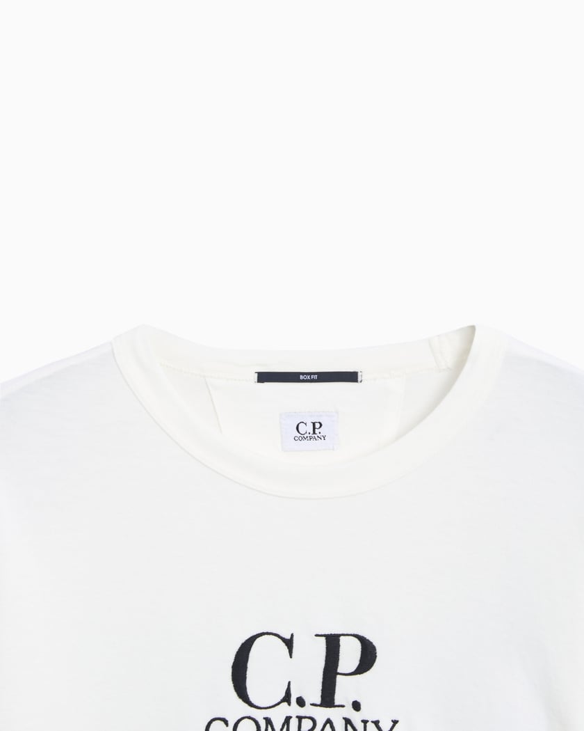 CP Company Logo Men's T-Shirt White 16CMTS231A005697G-103