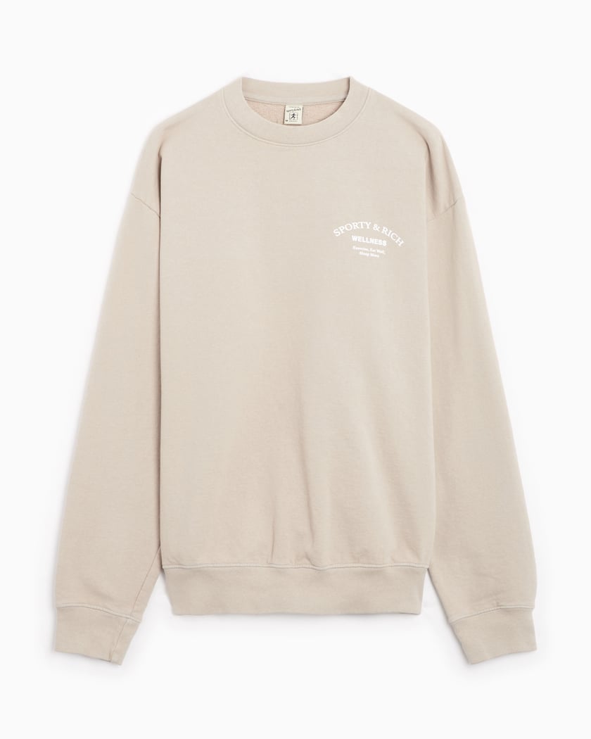 ー品販売  & Sporty Rich Beige Sweatshirt Unisex Studio Wellness Sサイズ