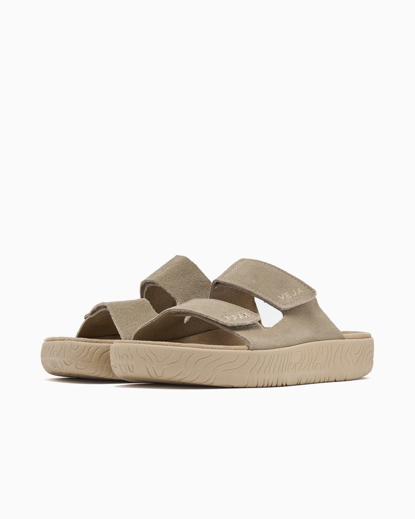 Veja Women's Etna Leather Slide Beige SA3220670A | FOOTDISTRICT