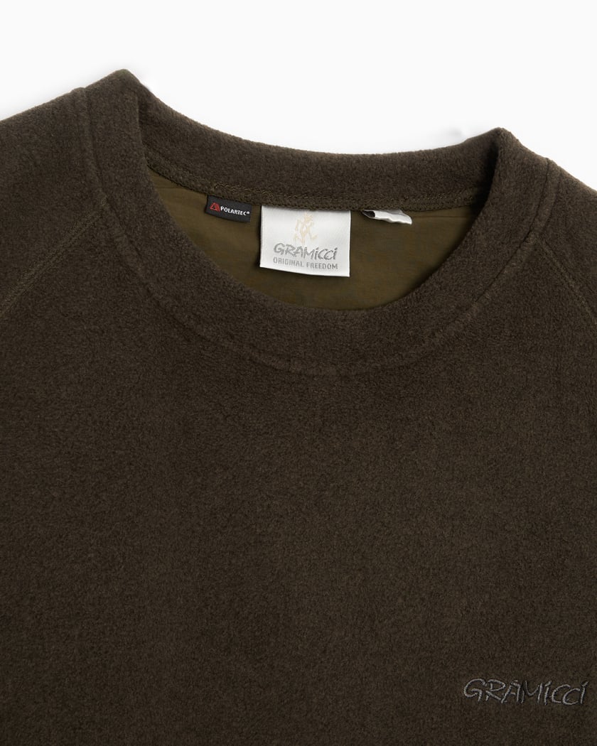 Gramicci Polartec® Unisex Oversized Fleece Sweatshirt Brown G3FU