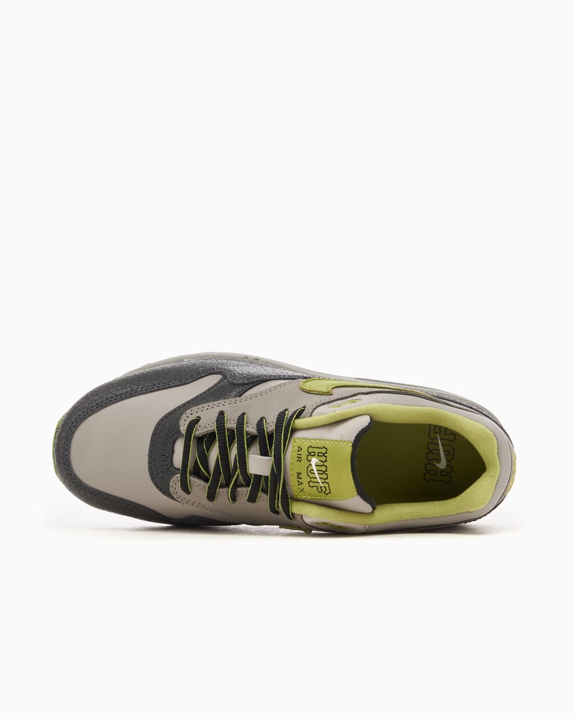 Nike x HUF Air Max 1 Anthracite Pear Grijs HF3713 002 FOOTDISTRICT