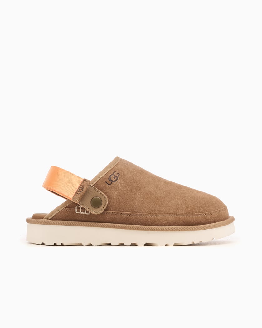 UGG® Women's GoldenGlow Sandal Brown 1152685-BRWN | FOOTDISTRICT