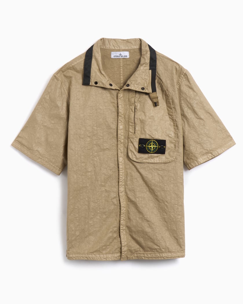 Stone Island Men's Short Sleeve Shirt Brown