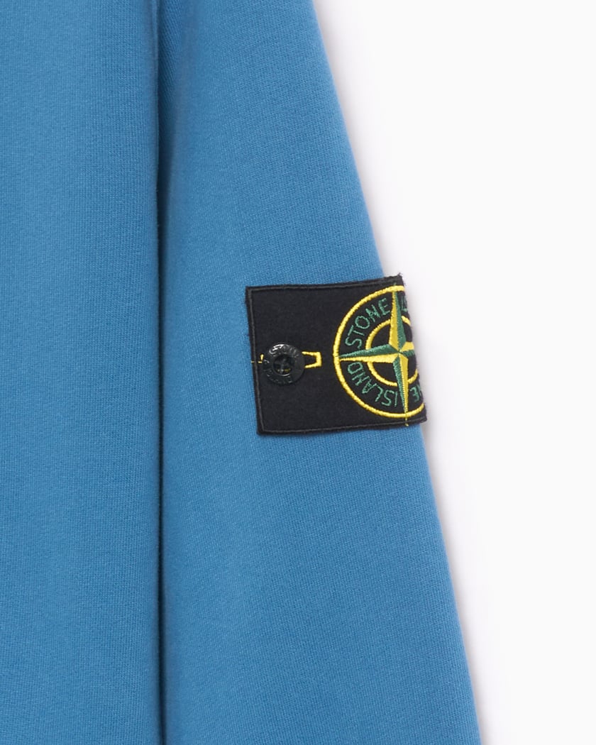 Stone Island Logo Men's Hoodie Blue 811560820-V0024 Stone Island Logo Men's Hoodie Blue 811560820-V0024